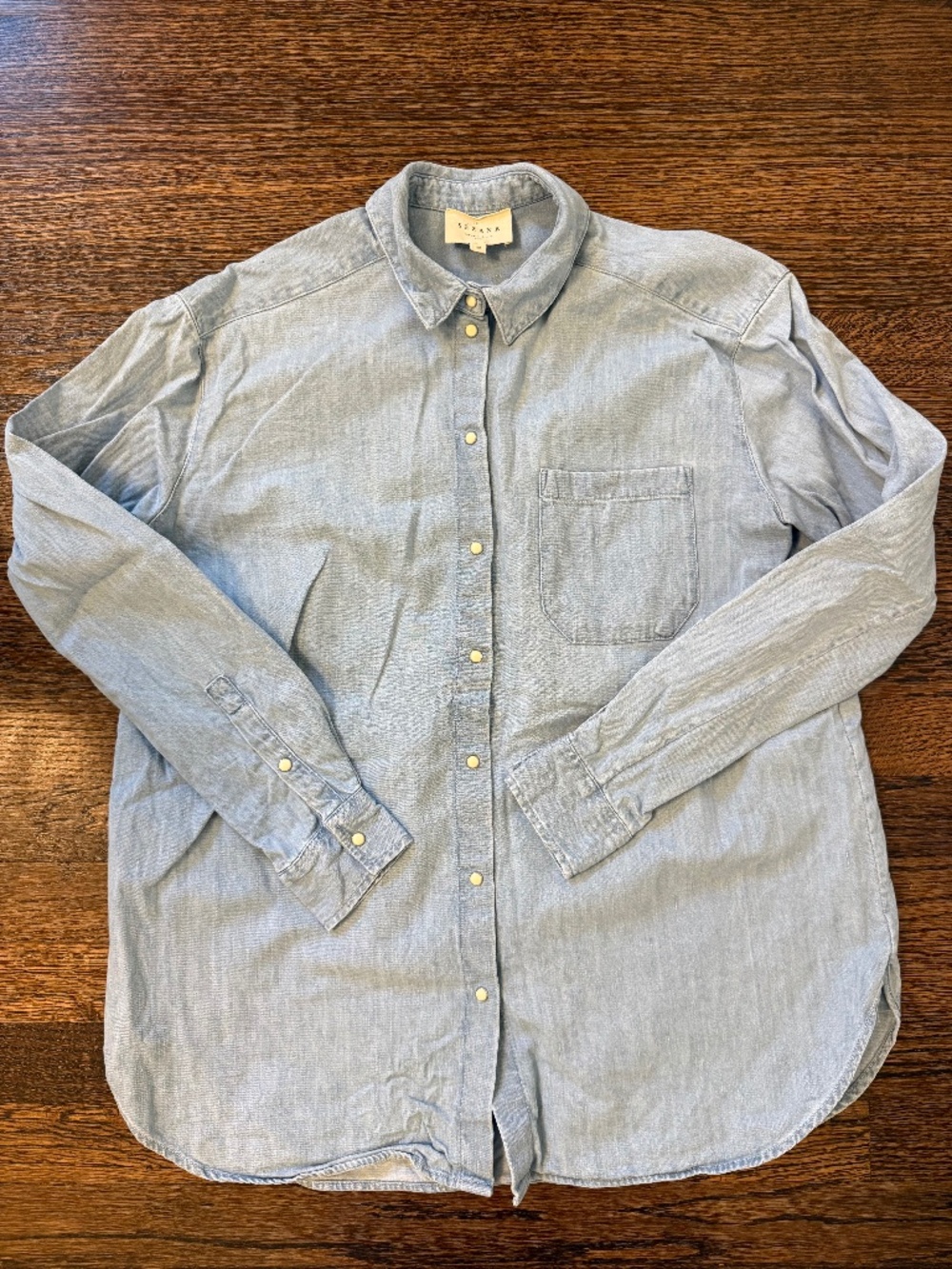 Sezane Max Shirt Very Light Denim - Size 0